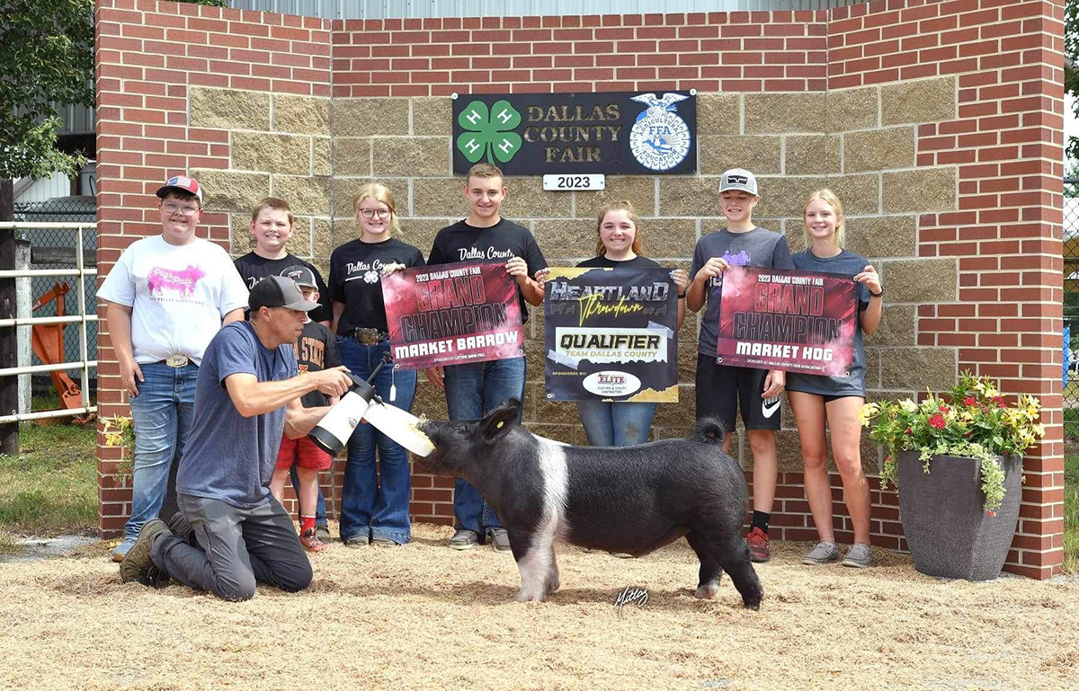 Dallas County IA – Grand Champion Market Hog; Heartland Throwdown – Reserve Champion Market Hog