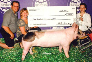 Supreme Champion Swine Showman