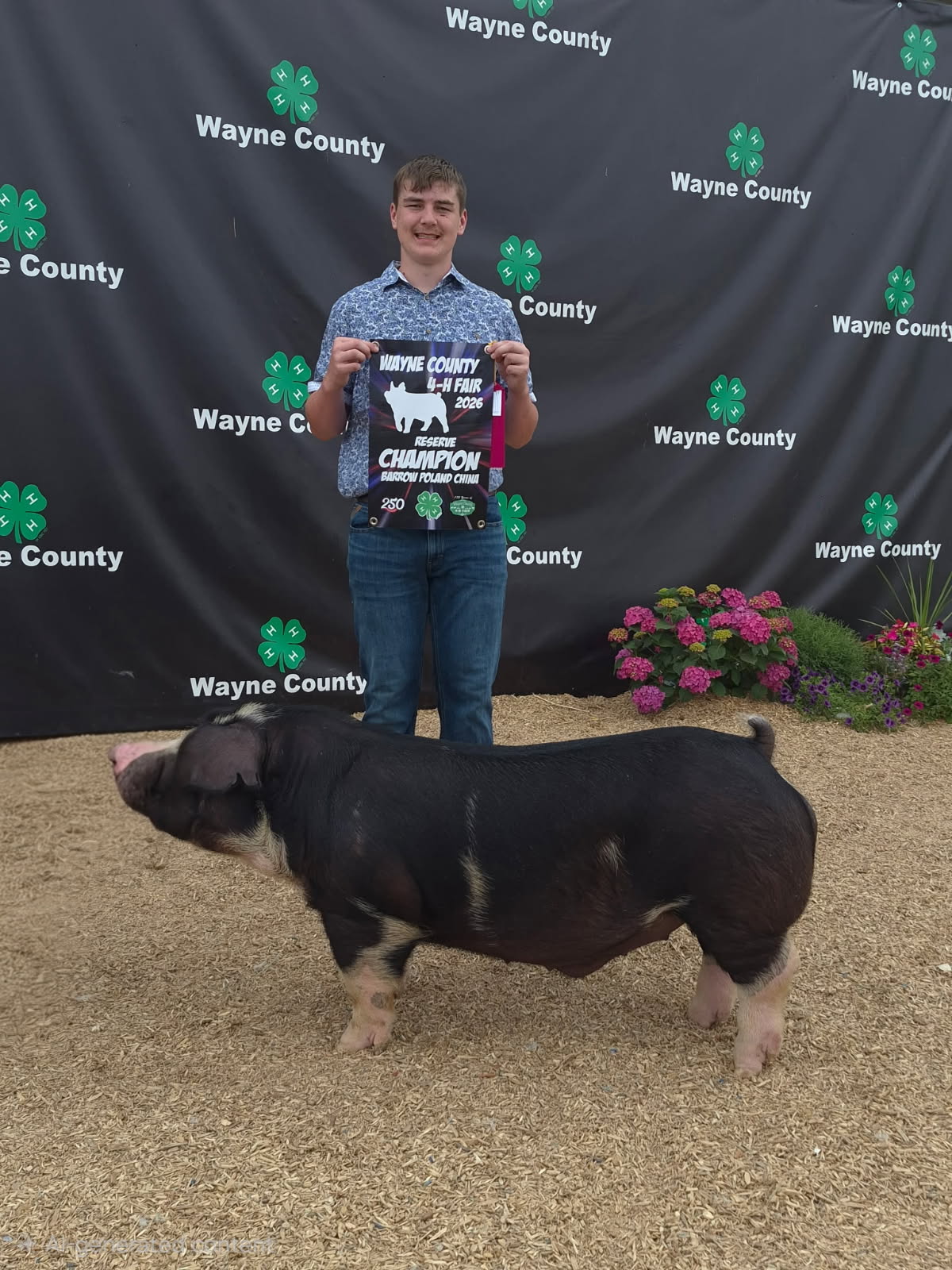 Reserve Champion Poland — 2026 Wayne Co Fair — Shown by Brice Spears